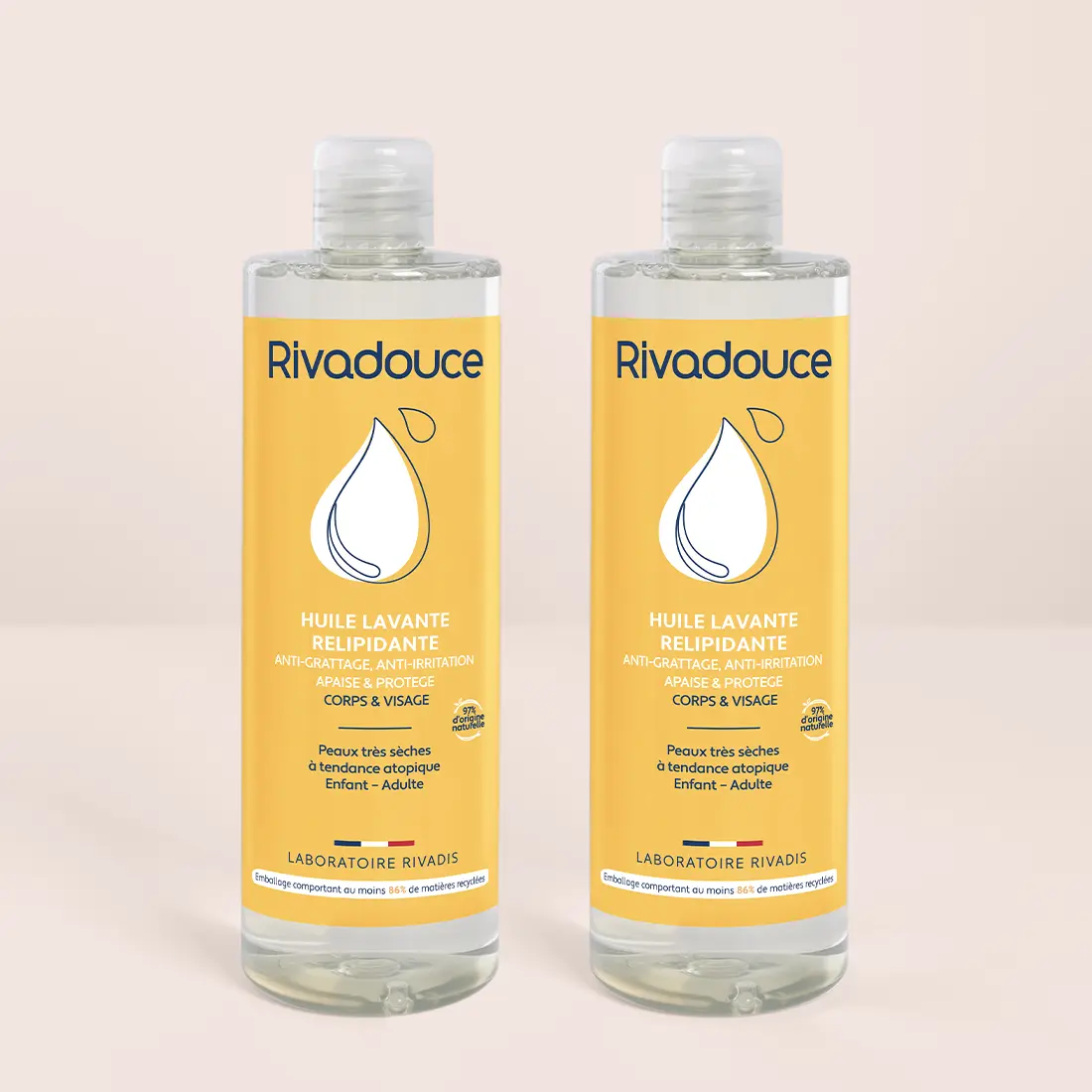 Lot de 2 huiles lavantes relipidantes 400ml